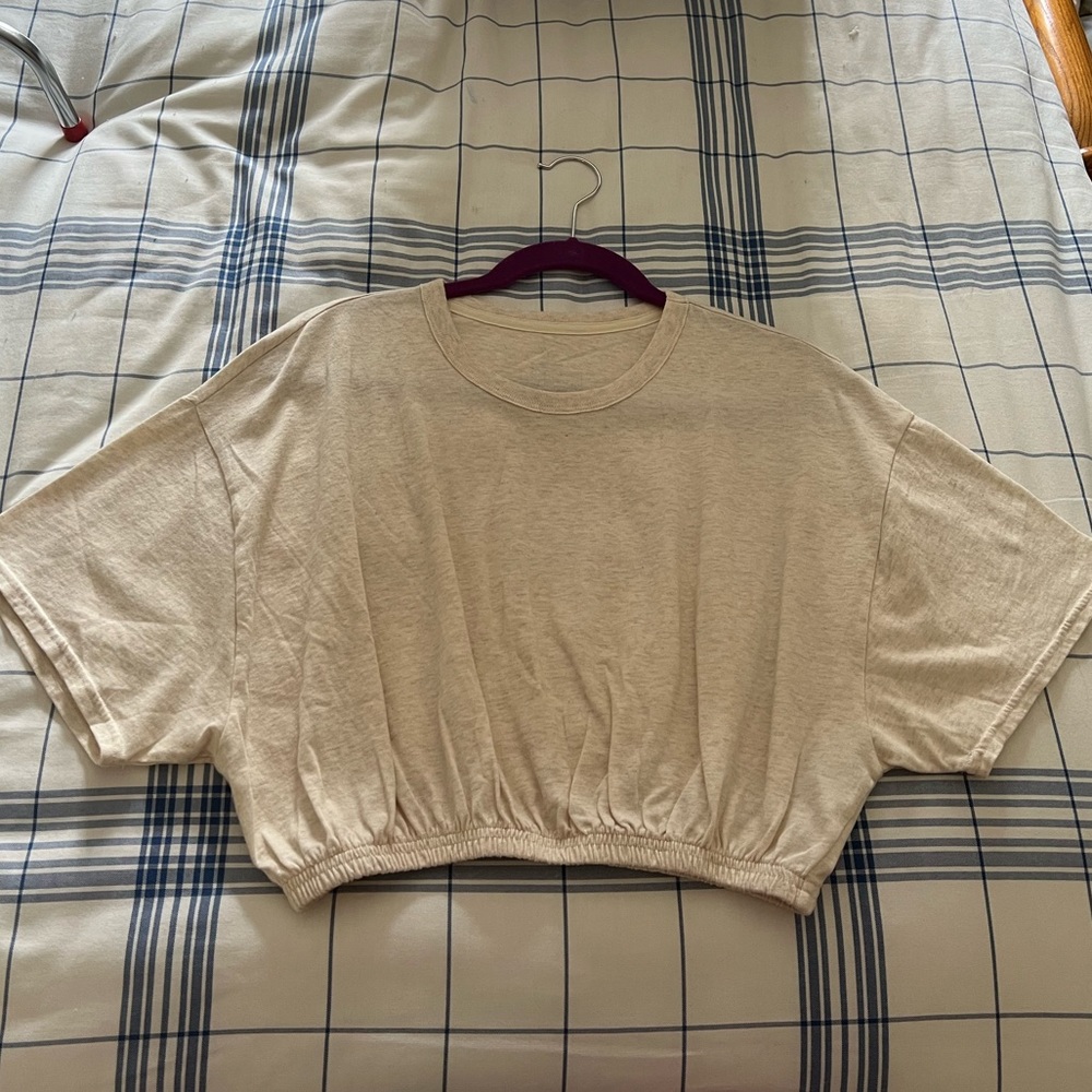 Aerie cropped shirt